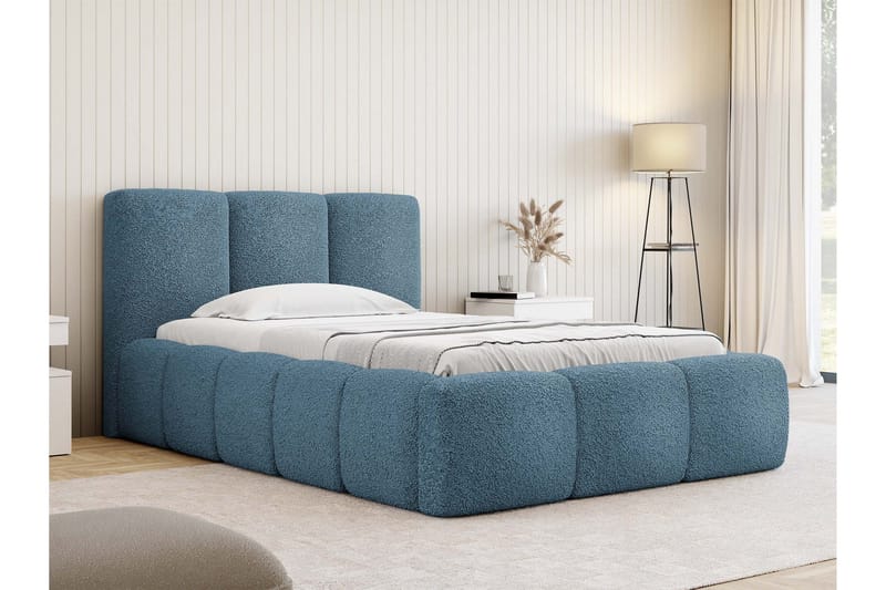 Salvenor Sängynrunko ja säilytystilalla 90x200 cm - Sininen - Huonekalut - Sänky - Sänkykehikot & sängynrungot
