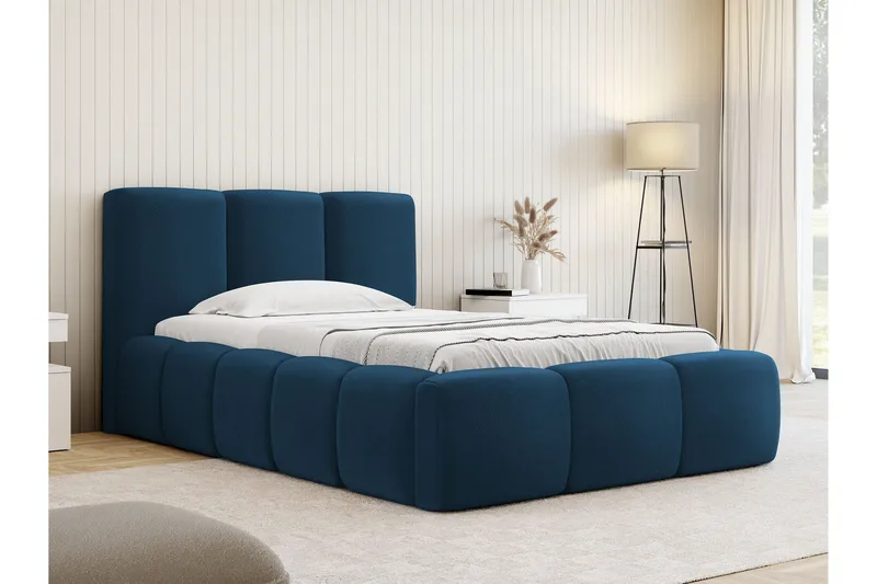 Salvenor Sängynrunko ja säilytystilalla 90x200 cm - Sininen - Huonekalut - Sänky - Sänkykehikot & sängynrungot