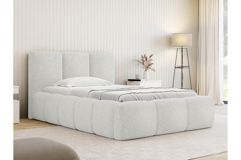 Salvenor Sängynrunko ja säilytystilalla 90x200 cm - Valkoinen - Huonekalut - Sänky - Sänkykehikot & sängynrungot