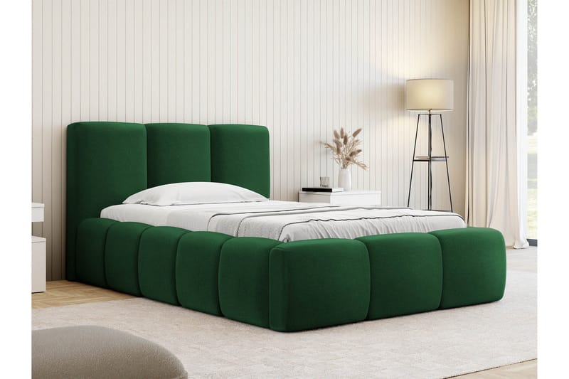 Salvenor Sängynrunko ja säilytystilalla 90x200 cm - Vihreä - Huonekalut - Sänky - Sänkykehikot & sängynrungot