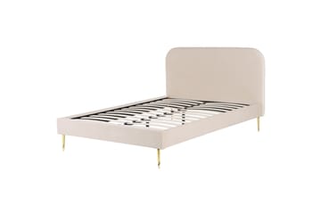 Samettinen parivuode 140 x 200 beige FLAYAT