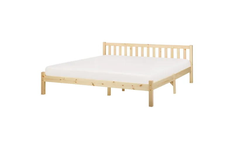 Shreyansh Sänkykehys 180x200 cm, Vaalea puu