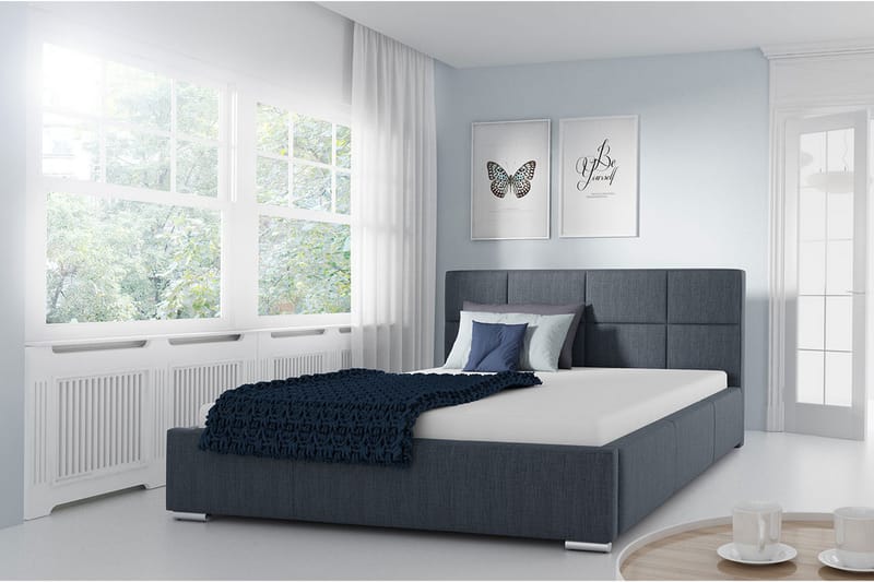 Sirdal sängrungot 160x200 cm - Harmaa - Huonekalut - Sänky - Sänkykehikot & sängynrungot