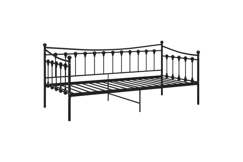 Sohvasängyn runko musta metalli 90x200 cm - Musta - Huonekalut - Sänky - Sänkykehikot & sängynrungot