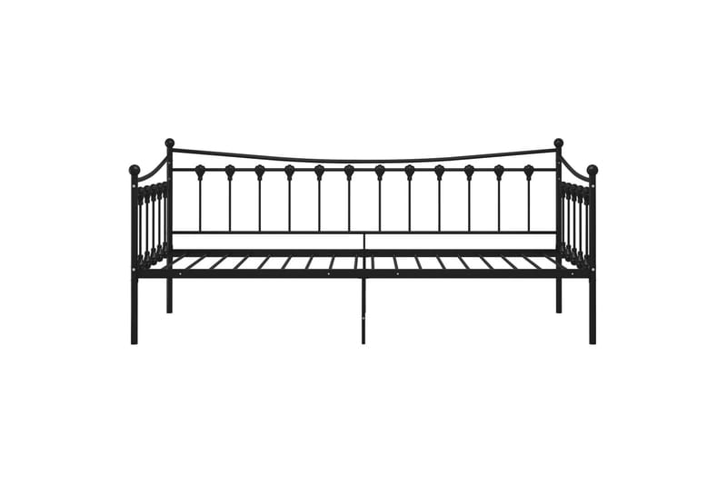 Sohvasängyn runko musta metalli 90x200 cm - Musta - Huonekalut - Sänky - Sänkykehikot & sängynrungot