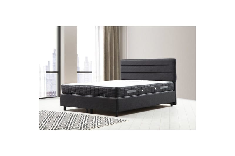 Sonyi Complete Bed -paketti 140x200 cm - Antrasiitti - Huonekalut - Sänky - Sänkypaketti