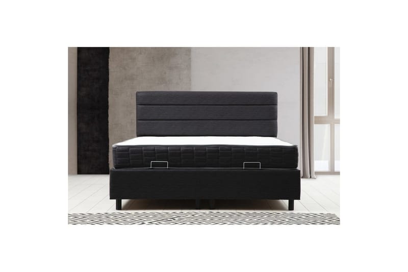 Sonyi Complete Bed -paketti 140x200 cm - Antrasiitti - Huonekalut - Sänky - Sänkypaketti