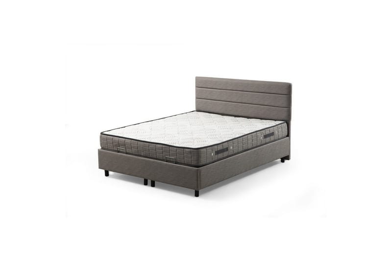 Sonyi Complete Bed -paketti 160x200 cm - Vaaleanharmaa - Huonekalut - Sänky - Sänkypaketti