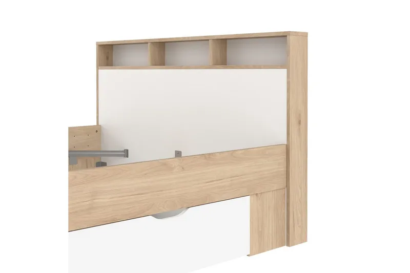 Sumita Sängynrunko 140x190 cm - Luonnonväri/Valkoinen - Huonekalut - Sänky - Sänkykehikot & sängynrungot