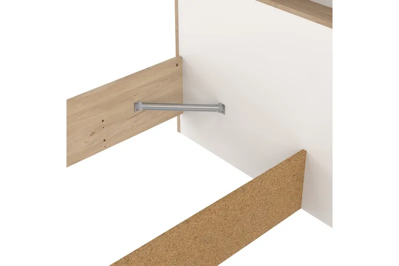 Sumita Sängynrunko 140x190 cm - Luonnonväri/Valkoinen - Huonekalut - Sänky - Sänkykehikot & sängynrungot