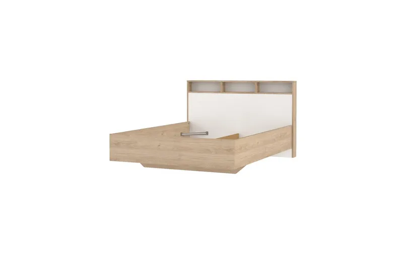 Sumita Sängynrunko 140x190 cm, Luonnonväri/Valkoinen