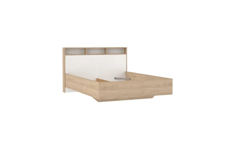 Sumita Sängynrunko 140x190 cm - Luonnonväri/Valkoinen - Huonekalut - Sänky - Sänkykehikot & sängynrungot