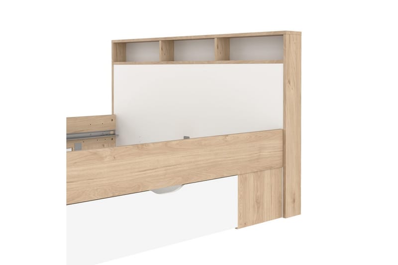 Sumita Sängynrunko 140x200 cm - Luonnonväri/Valkoinen - Huonekalut - Sänky - Sänkykehikot & sängynrungot