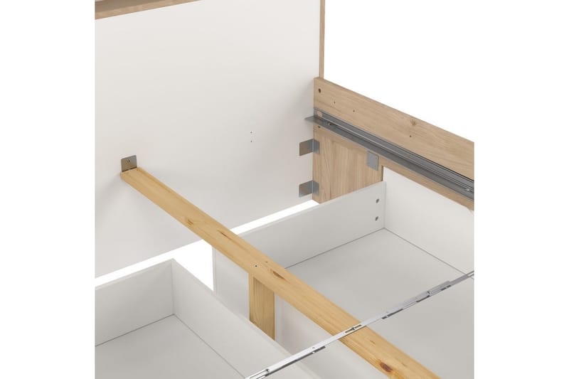 Sumita Sängynrunko 140x200 cm - Luonnonväri/Valkoinen - Huonekalut - Sänky - Sänkykehikot & sängynrungot