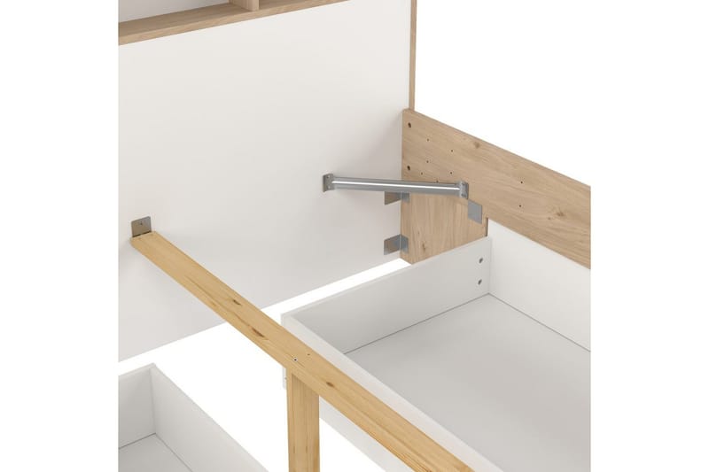 Sumita Sängynrunko 160x200 cm - Luonnonväri/Valkoinen - Huonekalut - Sänky - Sänkykehikot & sängynrungot