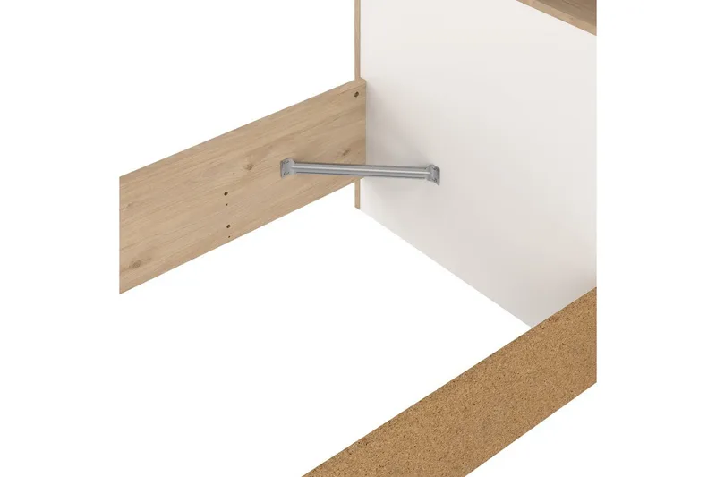 Sumita Sängynrunko 160x200 cm - Luonnonväri/Valkoinen - Huonekalut - Sänky - Sänkykehikot & sängynrungot