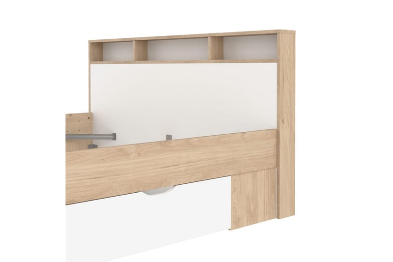 Sumita Sängynrunko 160x200 cm - Luonnonväri/Valkoinen - Huonekalut - Sänky - Sänkykehikot & sängynrungot