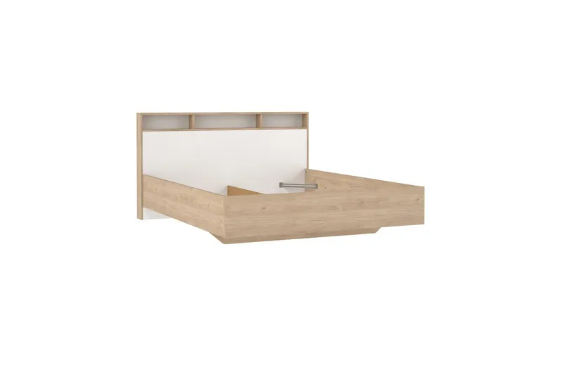 Sumita Sängynrunko 160x200 cm - Luonnonväri/Valkoinen - Huonekalut - Sänky - Sänkykehikot & sängynrungot