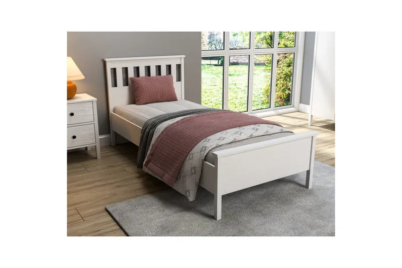 Sylven Sängynrunko 90x190 cm - Luonnollinen/Valkoinen - Huonekalut - Sänky - Sänkykehikot & sängynrungot