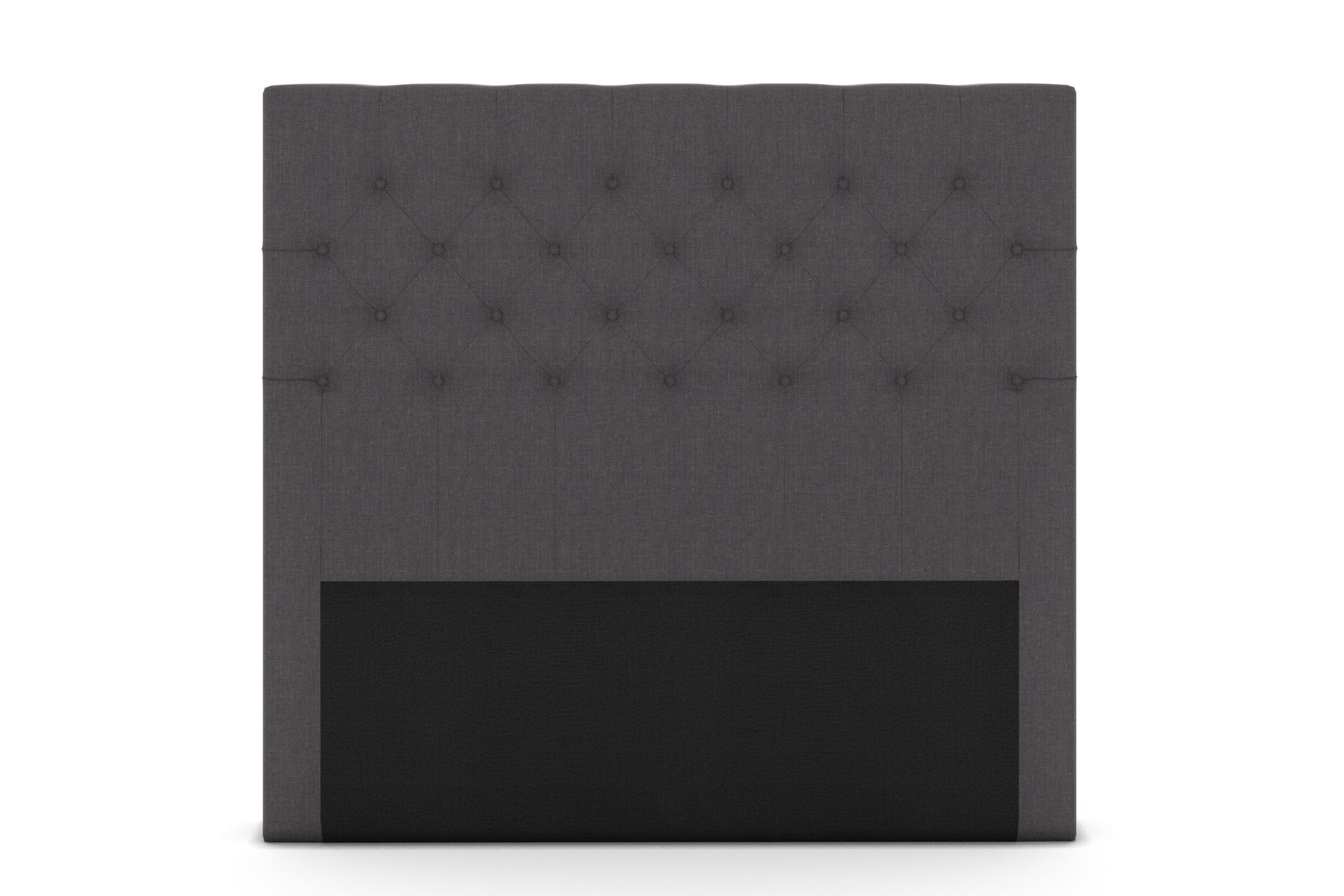 Sängynpääty Choice 140 cm Nappitoppaus - Tummanharmaa
