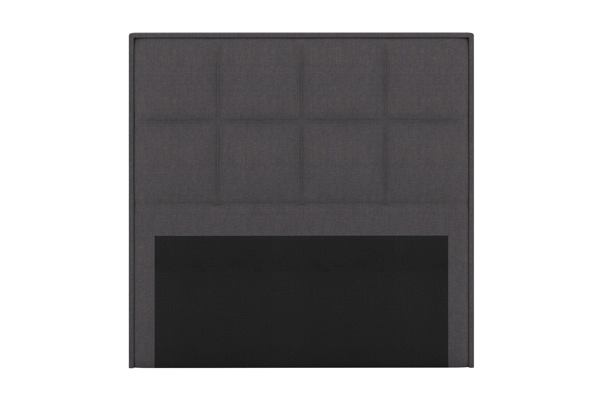 Sängynpääty Choice 140 cm Ruudullinen - Tummanharmaa