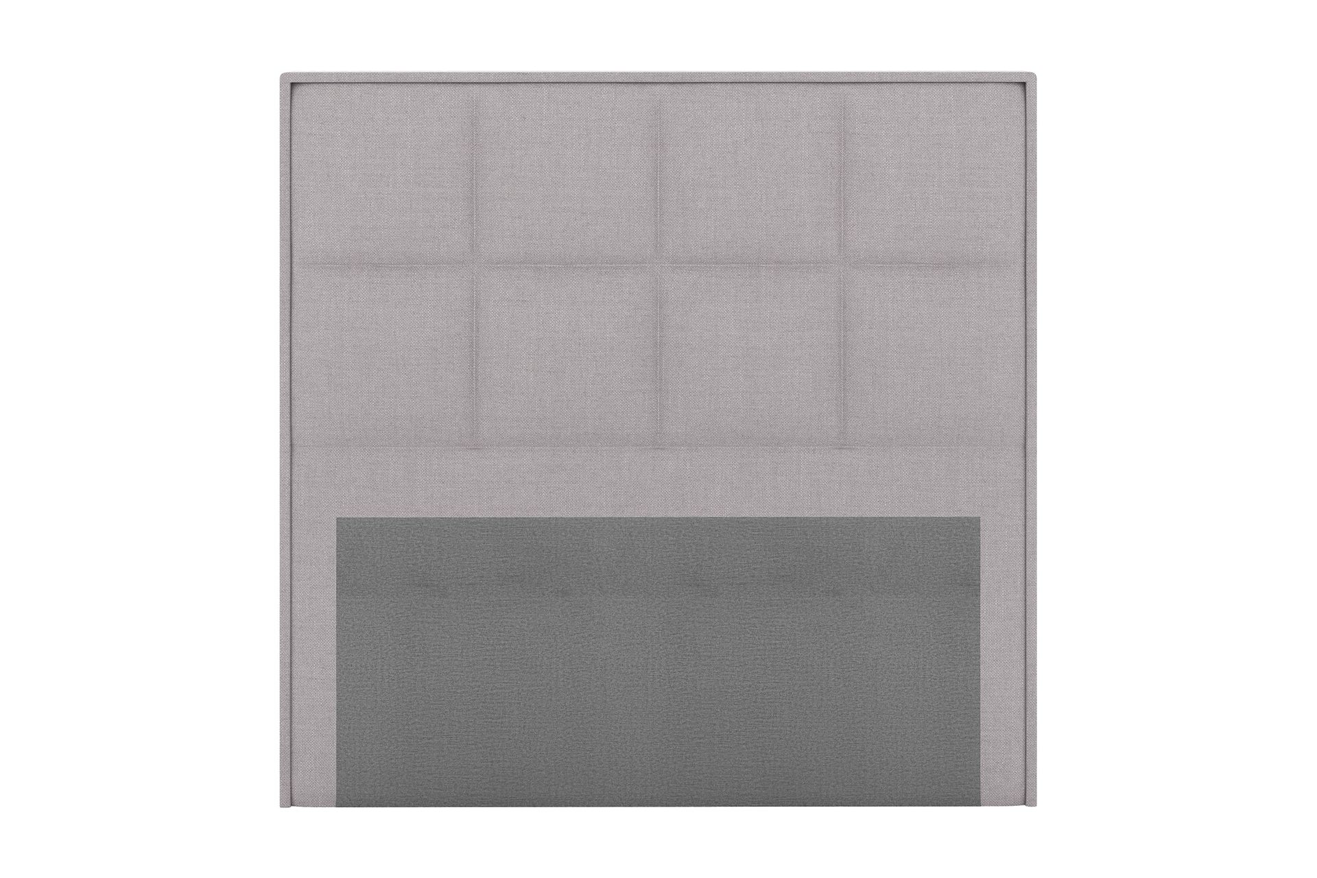 Sängynpääty Choice 140 cm Ruudullinen - Vaaleanharmaa