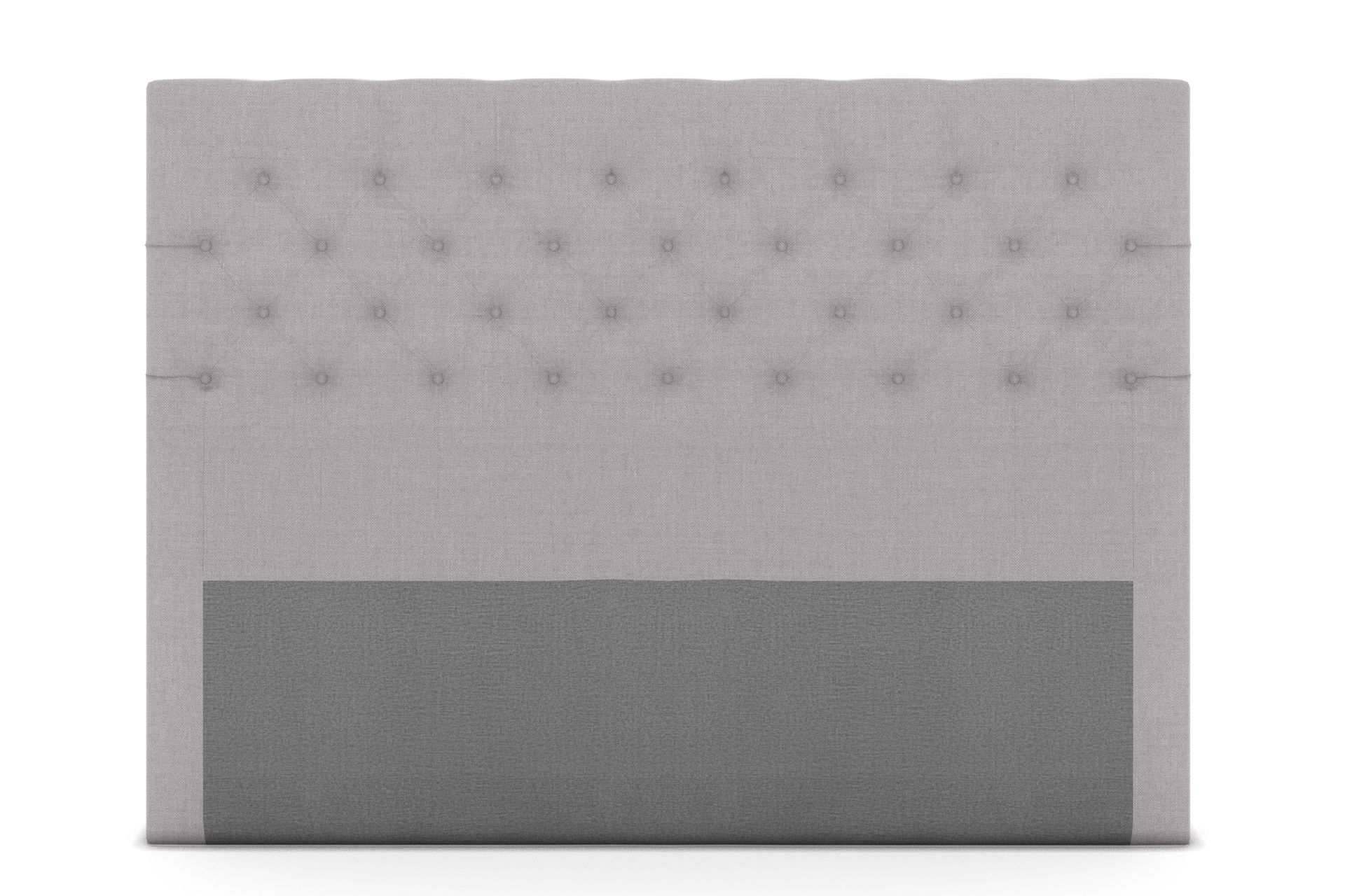 Sängynpääty Choice 180 cm Nappitoppaus - Vaaleanharmaa