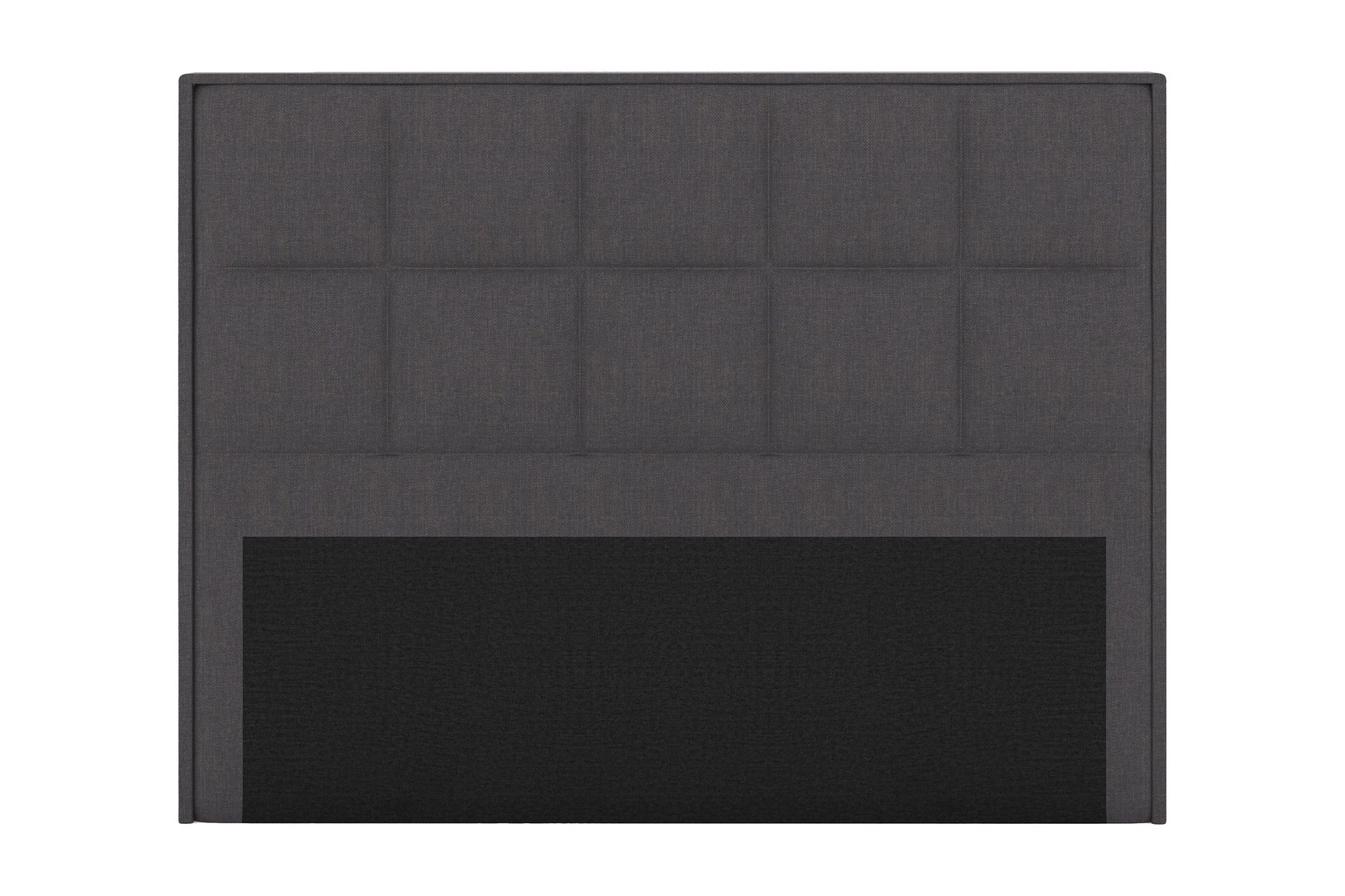 Sängynpääty Choice 180 cm Ruudullinen - Tummanharmaa