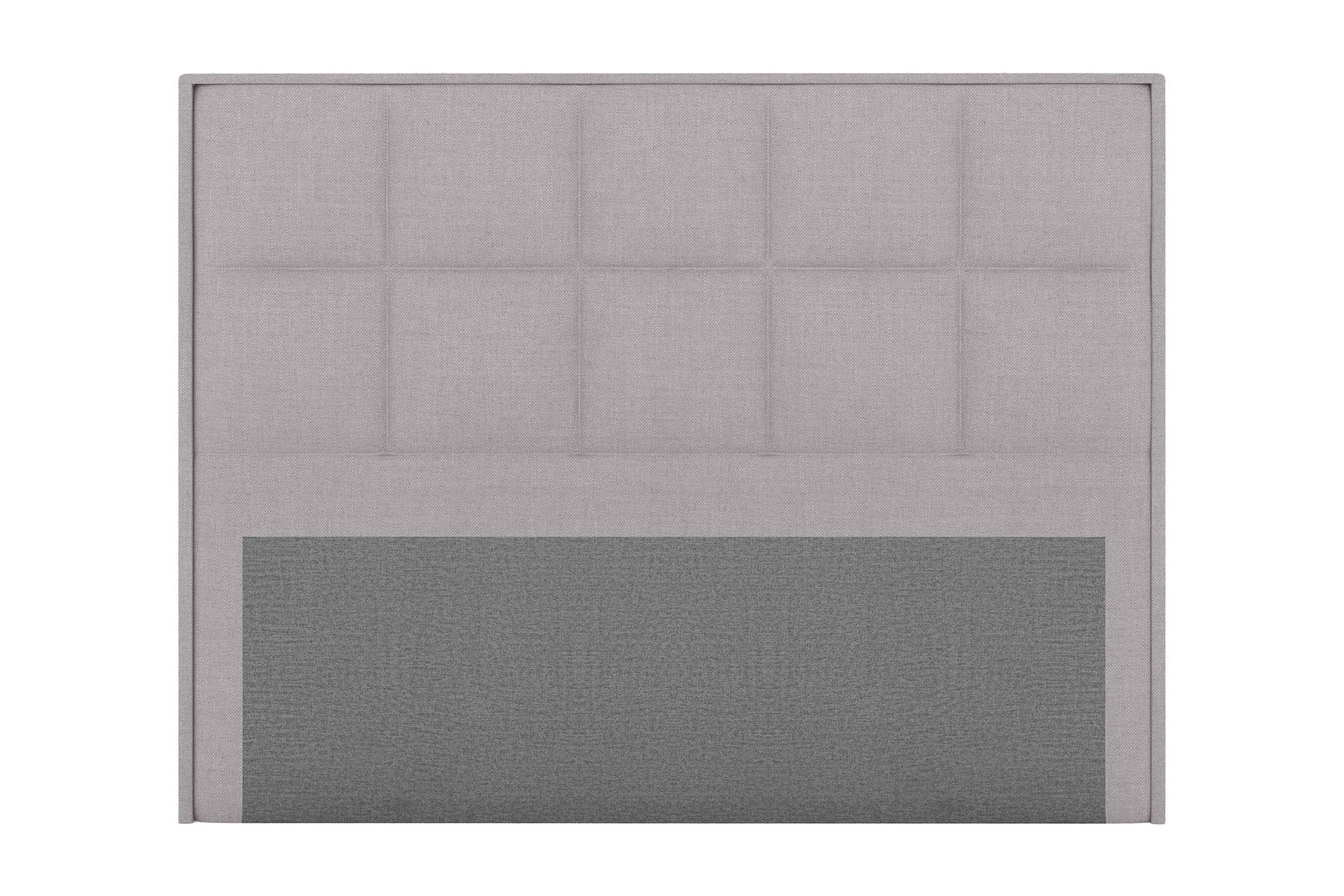 Sängynpääty Choice 180 cm Ruudullinen - Vaaleanharmaa