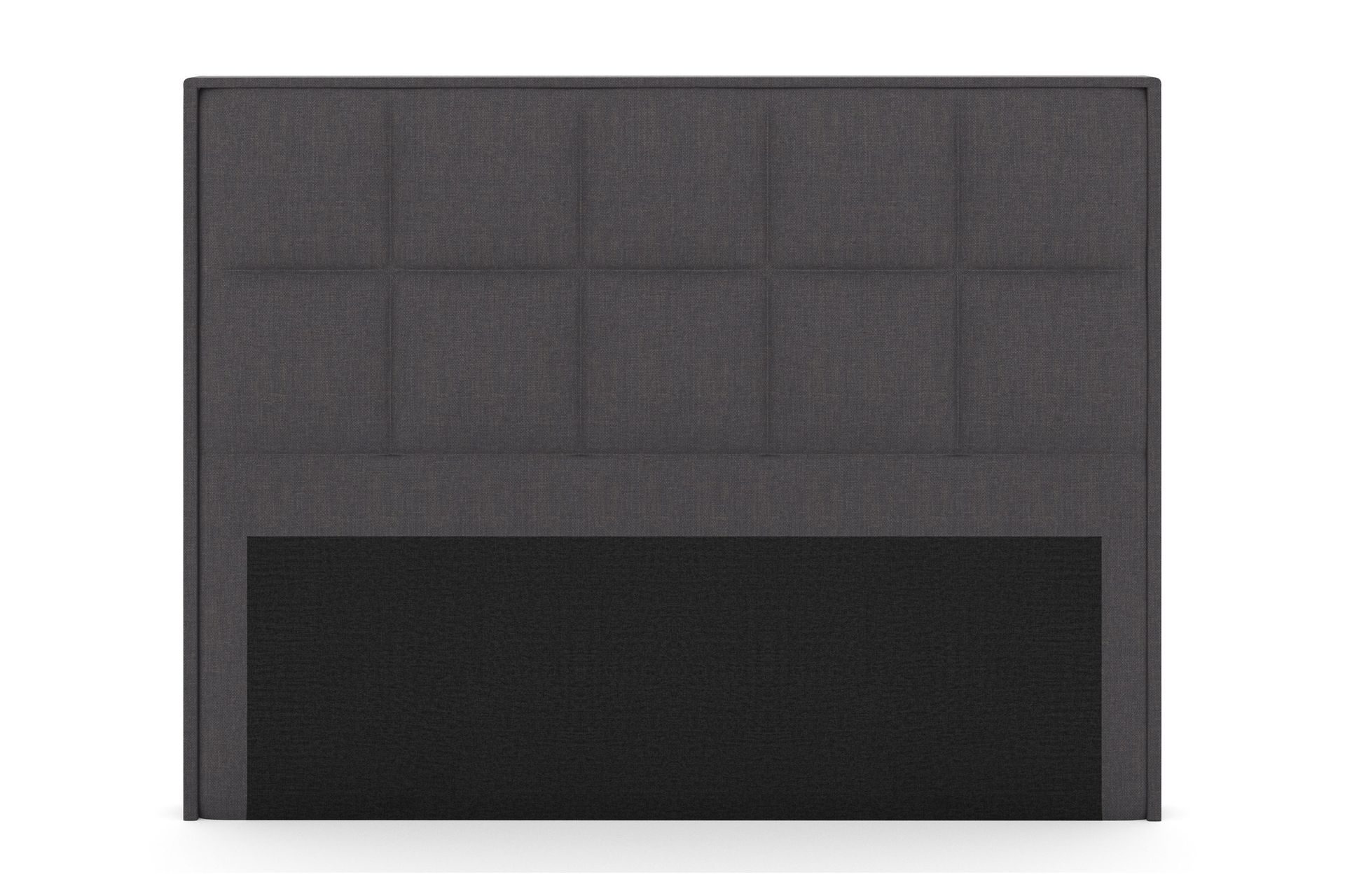 Sängynpääty Choice 210 cm Ruudullinen - Tummanharmaa
