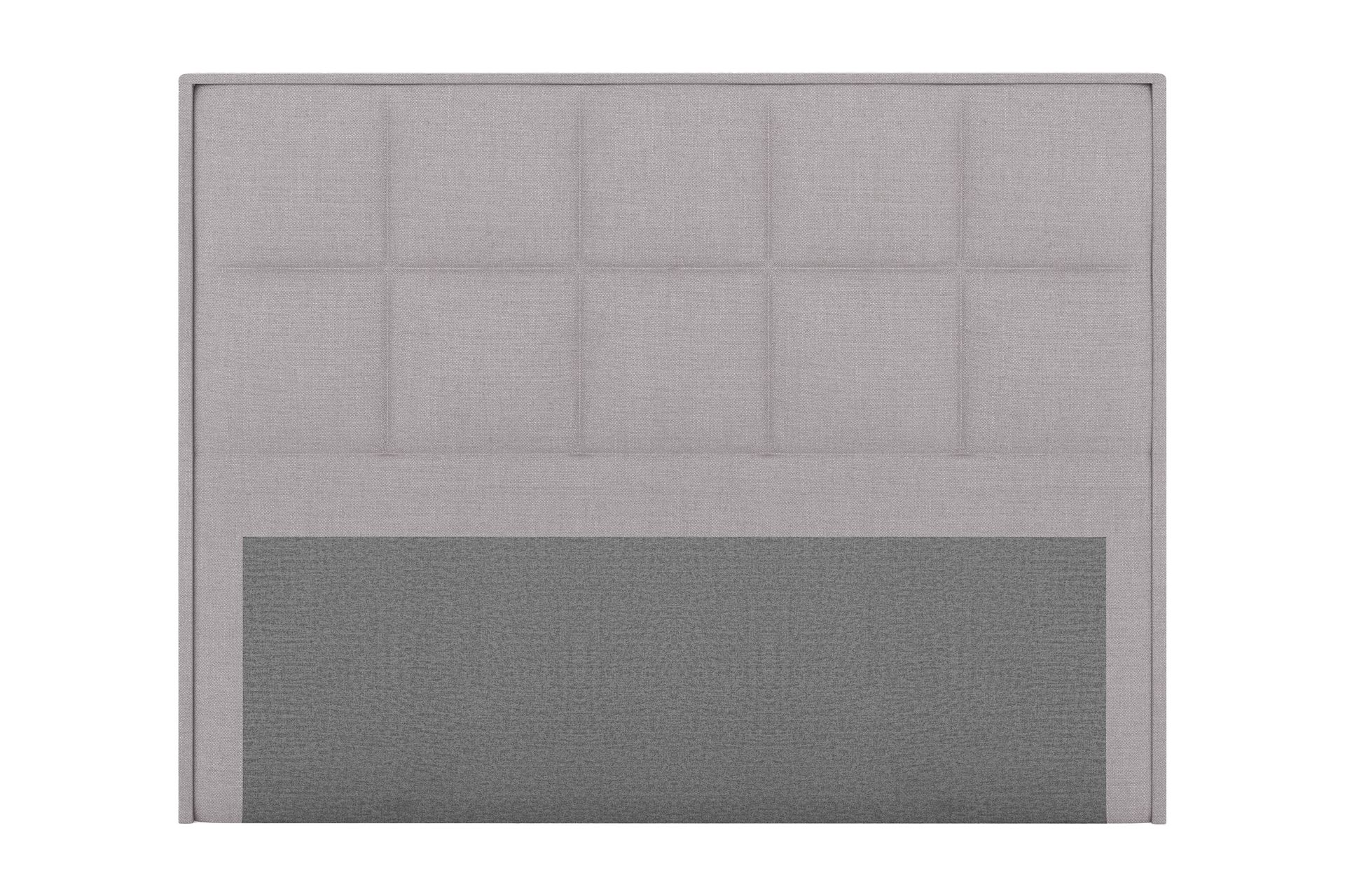 Sängynpääty Choice 210 cm Ruudullinen - Vaaleanharmaa