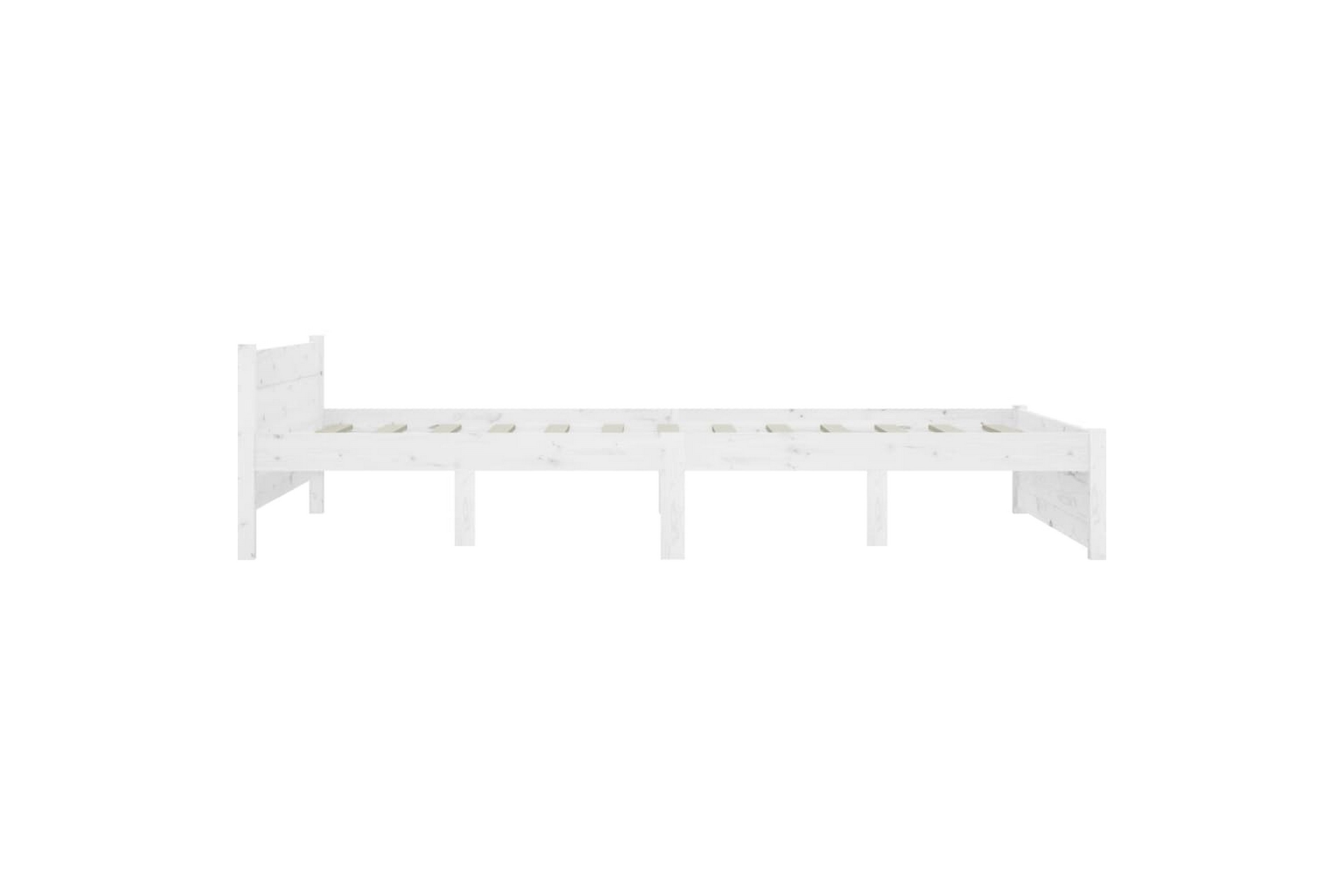Sängynrunko laatikoilla valkoinen 150x200 cm 5FT King Size - Valkoinen