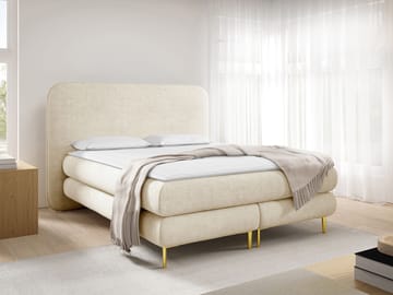 Täydellinen jenkkisänky AMARETTO Nazar 225.01 140 × 200 cm - vaalea beige - Huonekalut - Sänky - Jenkkisängyt