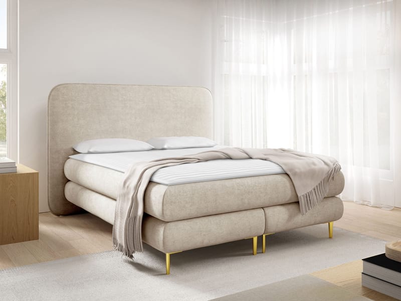 Täydellinen jenkkisänky AMARETTO Nazar 225.02 180 × 200 cm - beige - Huonekalut - Sänky - Jenkkisängyt