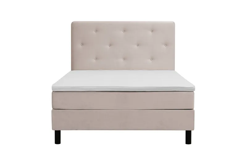 Täydellinen Sänkypaketti Dream 120x200 cm Epäsymmetriset napit, Beige