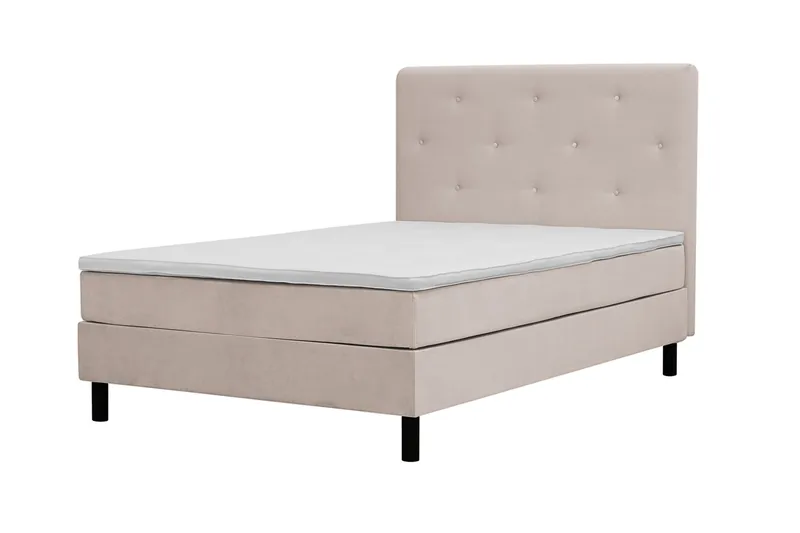 Täydellinen Sänkypaketti Dream 120x200 cm Epäsymmetriset napit - Beige - Huonekalut - Sänky - Jenkkisängyt