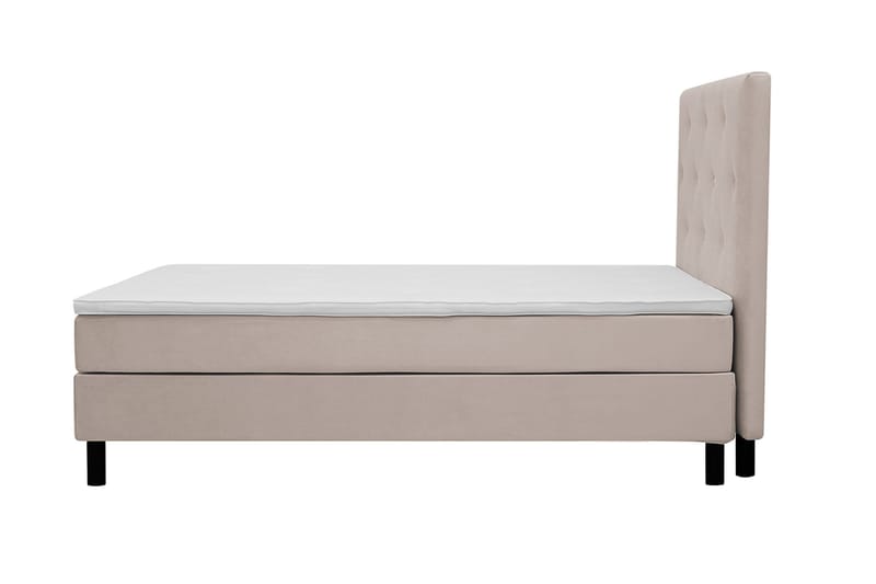 Täydellinen Sänkypaketti Dream 120x200 cm Epäsymmetriset napit - Beige - Huonekalut - Sänky - Jenkkisängyt