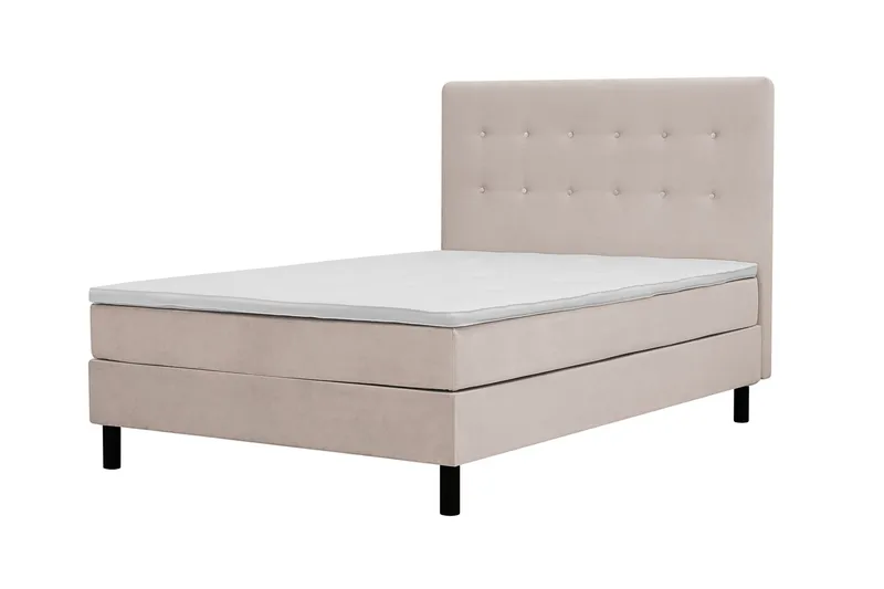 Täydellinen Sänkypaketti Dream 120x200 cm Napit - Beige - Huonekalut - Sänky - Parisänky