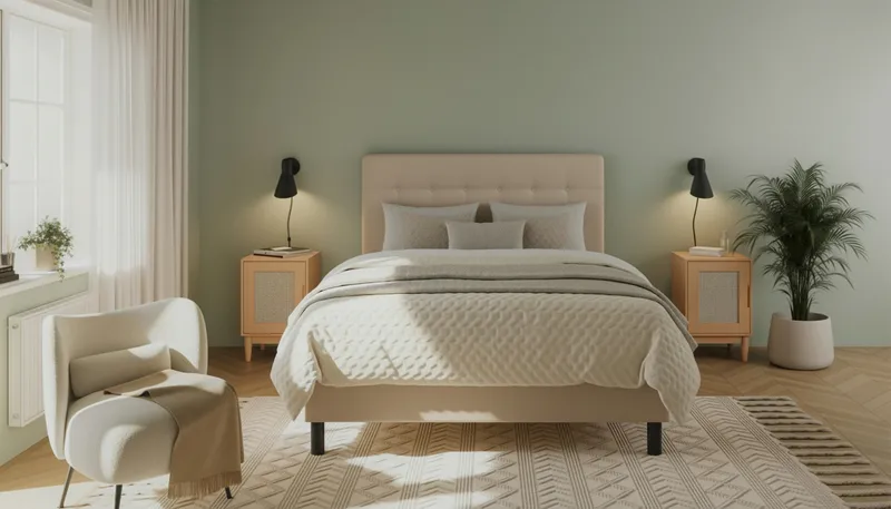 Täydellinen Sänkypaketti Dream 120x200 cm Napit - Beige - Huonekalut - Sänky - Parisänky