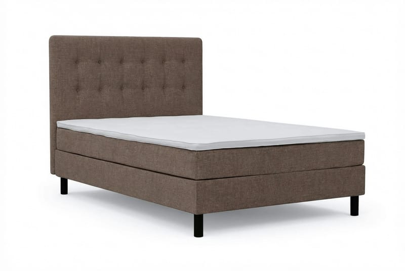 Täydellinen Sänkypaketti Dream 120x200 cm Napit - Ruskea - Huonekalut - Sänky - Jenkkisängyt