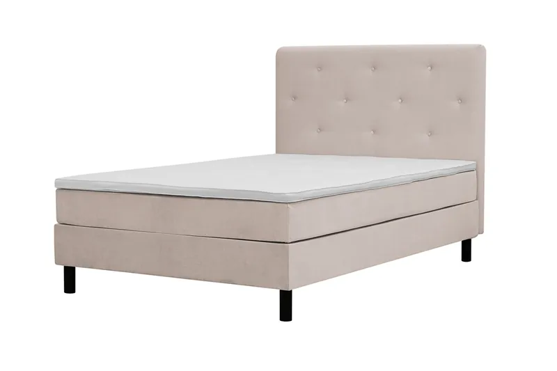 Täydellinen Sänkypaketti Dream 140x200 cm Epäsymmetriset napit - Beige - Huonekalut - Sänky - Jenkkisängyt