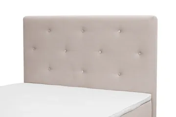 Täydellinen Sänkypaketti Dream 140x200 cm Epäsymmetriset napit - Beige - Huonekalut - Sänky - Jenkkisängyt