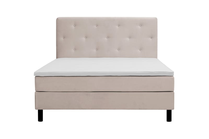 Täydellinen Sänkypaketti Dream 150x200 cm Epäsymmetriset napit - Beige - Huonekalut - Sänky - Jenkkisängyt