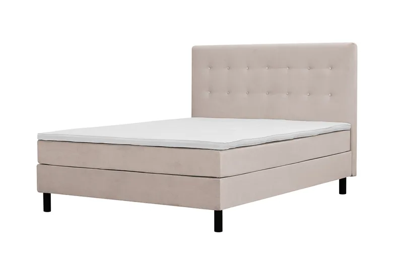 Täydellinen Sänkypaketti Dream 150x200 cm Napit - Beige - Huonekalut - Sänky - Parisänky