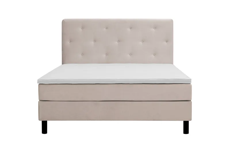 Täydellinen Sänkypaketti Dream 160x200 cm Epäsymmetriset napit, Beige