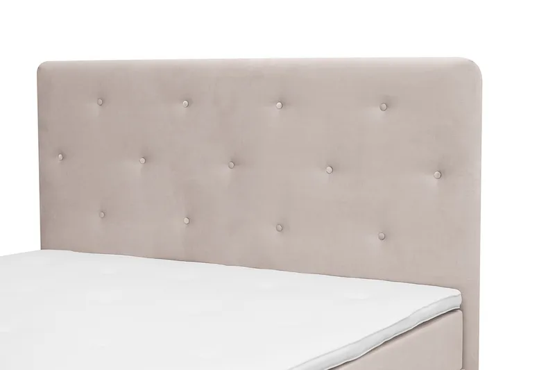 Täydellinen Sänkypaketti Dream 160x200 cm Epäsymmetriset napit - Beige - Huonekalut - Sänky - Jenkkisängyt