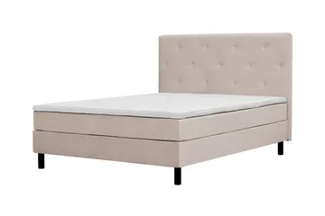 Täydellinen Sänkypaketti Dream 160x200 cm Epäsymmetriset napit - Beige - Huonekalut - Sänky - Jenkkisängyt