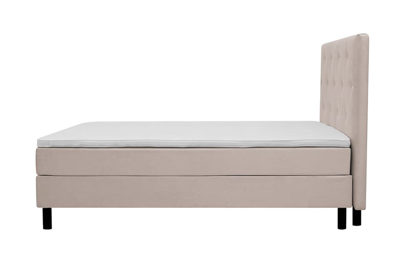 Täydellinen Sänkypaketti Dream 160x200 cm Epäsymmetriset napit - Beige - Huonekalut - Sänky - Jenkkisängyt