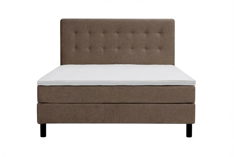 Täydellinen Sänkypaketti Dream 160x200 cm Napit - Ruskea - Huonekalut - Sänky - Jenkkisängyt