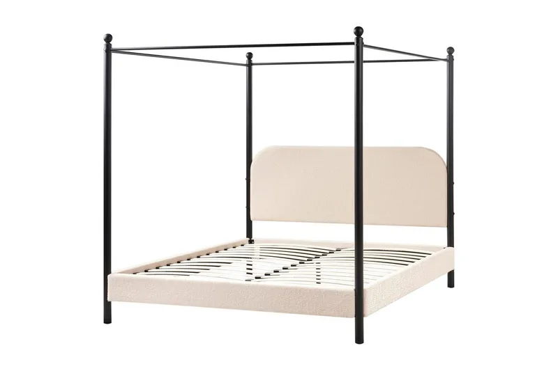 Taivassänky Dannemois - Beige, musta, 160x200 cm - Huonekalut - Sänky - Katossängyt